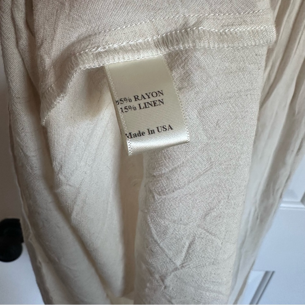 NWOT Christy Dawn scarlet dress in eggshell, petite medium - Picture 7 of 7
